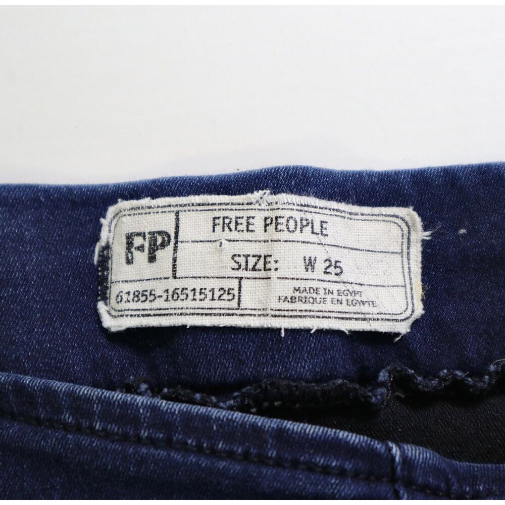 Free People Size 25 Easy Goes It Jeggings Denim Medium Blue Wash - Picture 9 of 10